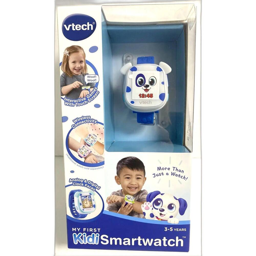 VTech My First Kidi Smartwatch Blue Interactive Toy Watch for Kids Ages 3-5 NEW